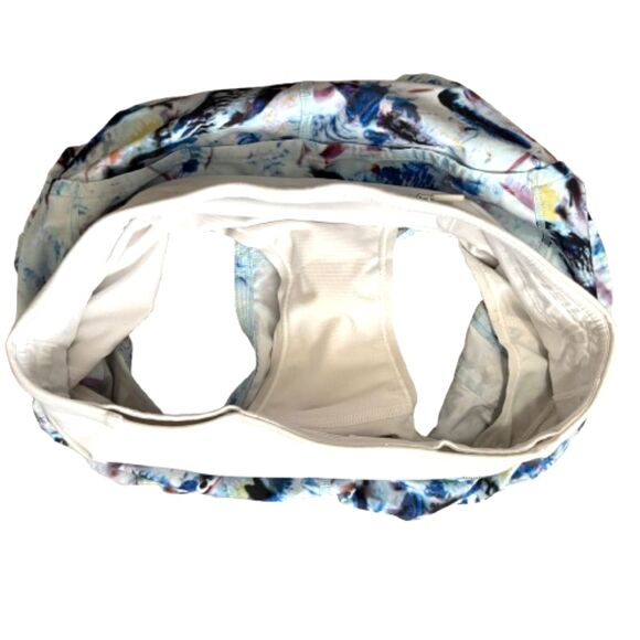 Lululemon Run Times Short II Exposure Crystallize Multi Blue White Sporty Size 4 - Picture 4 of 6